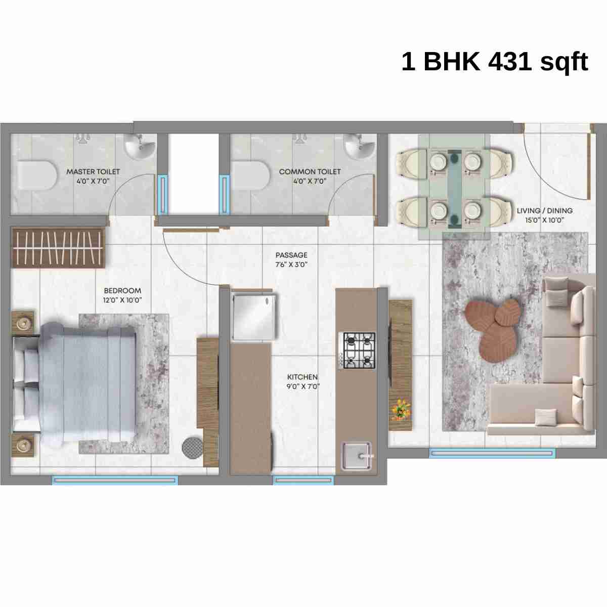 Crescent-Silverwoods-Floor-Plan-1-BHK-431-sqft